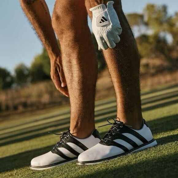 Adidas MC87 Z-Traxion Spikeless Men\'s Golf Shoes White Black IF2714 main image 9